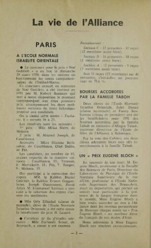 Les Cahiers de l'Alliance Israélite Universelle (Paix et Droit).  N°173 (01 sept. 1970)